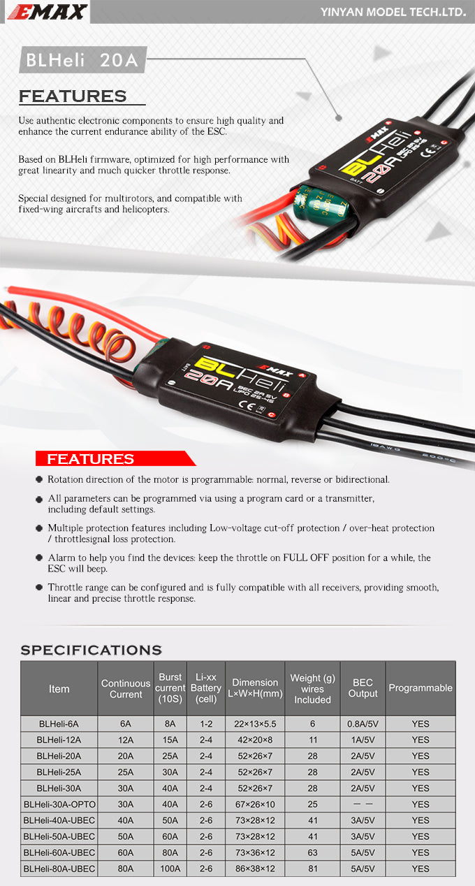 BLHeli Series 20A ESC(ONESHOT available) source content 1