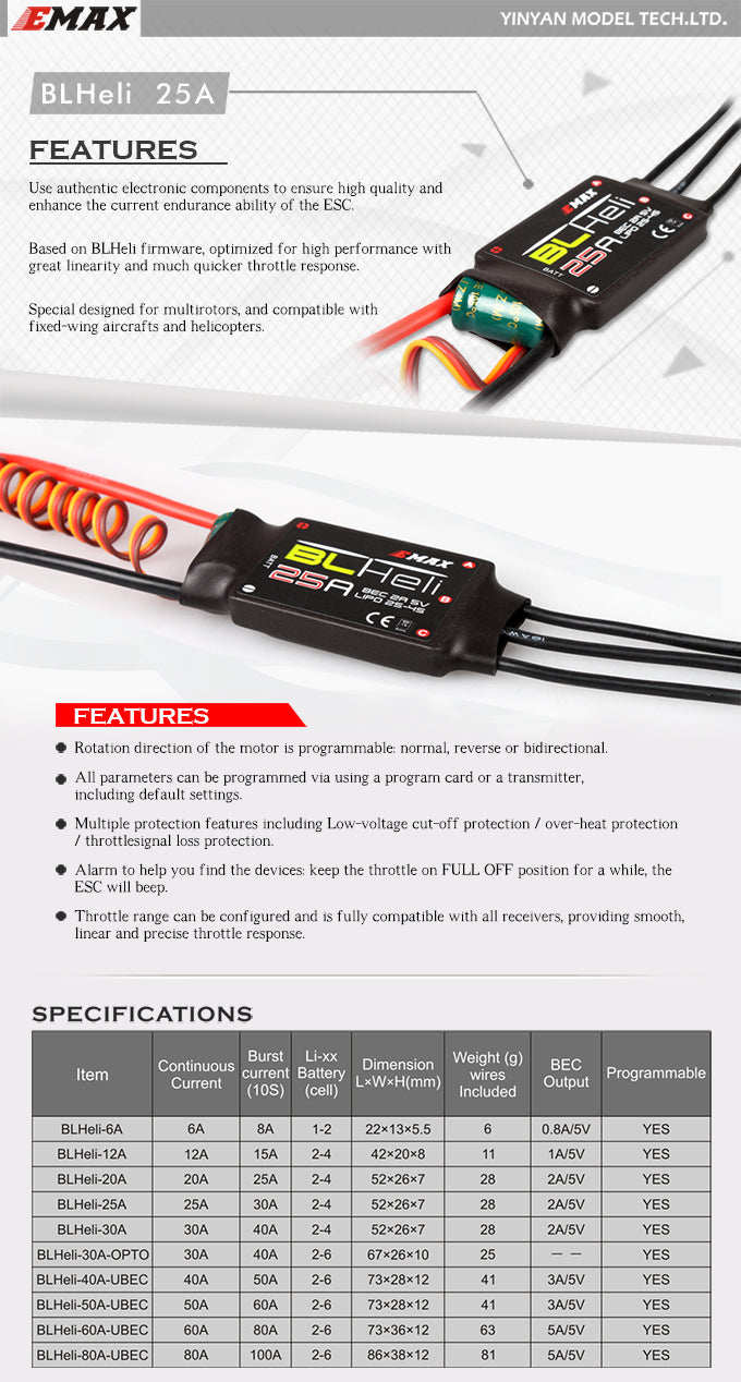 ★BLHeli Series 25A ESC (ONESHOT available) source content 1