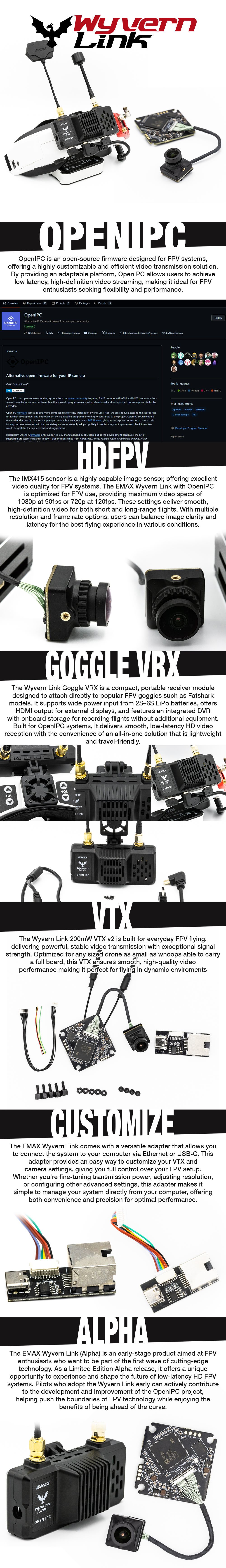 EMAX OpenIPC Wyvern Link Alpha 200mw VTX source content 1