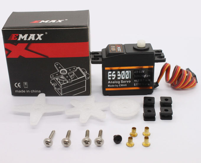 Emax ES3001 37g Plastic Analog Servo For RC Model official specification page 1